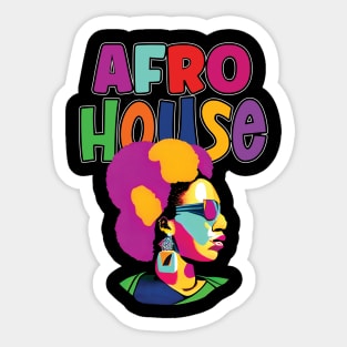 Afro House Music All Night Long Sticker